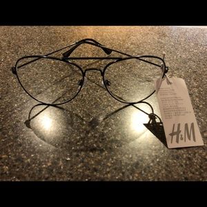 H&M CLEAR AVIATOR STYLE GLASSES